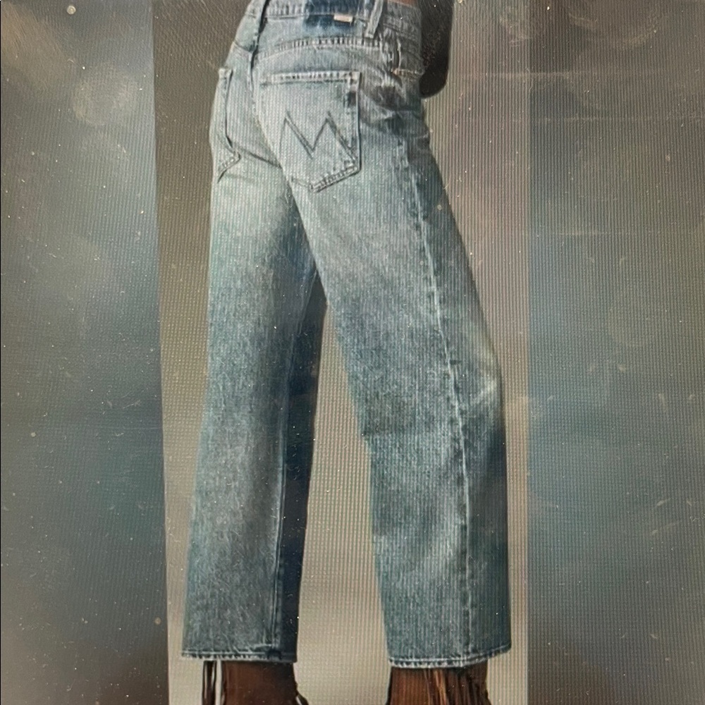 MOTHER Women's Light Blue Straight Jeans